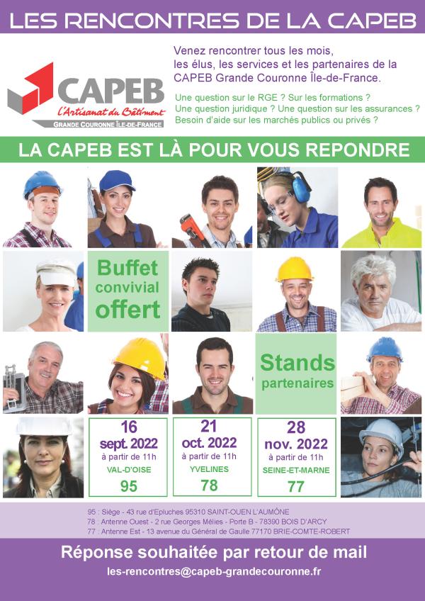 Affiche &quot;Rencontres de la CAPEB&quot;