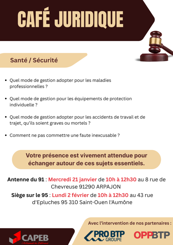 Café Juridique : Santé / Sécurité