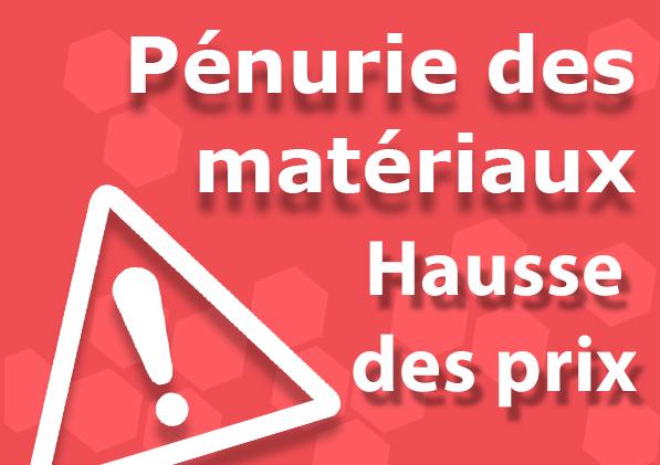 pénurie des matériaux